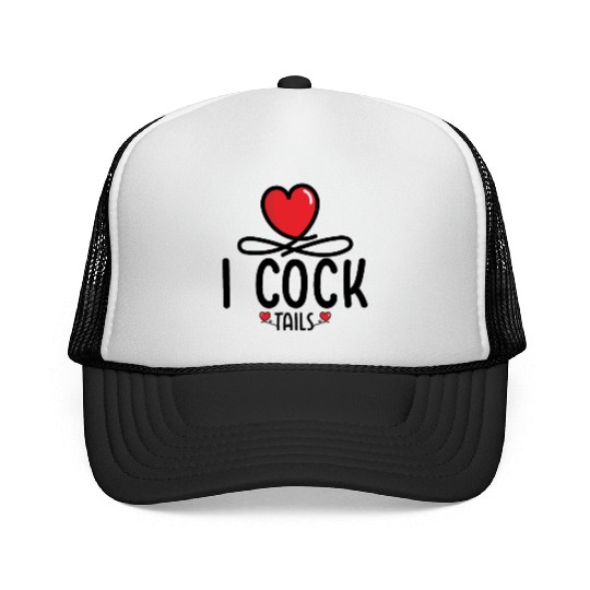 Funny I Love Cocktails 5 Trucker Caps
