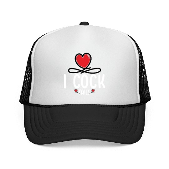 Funny I Love Cocktails 6 Trucker Caps