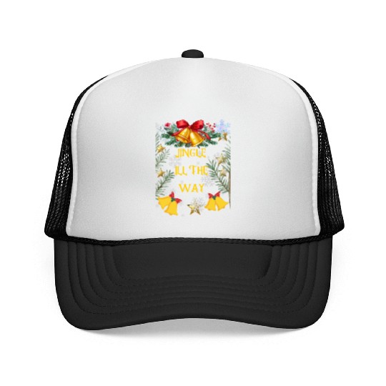 Christmas Cheer in a cup Funny Christmas on Bella Trucker Caps