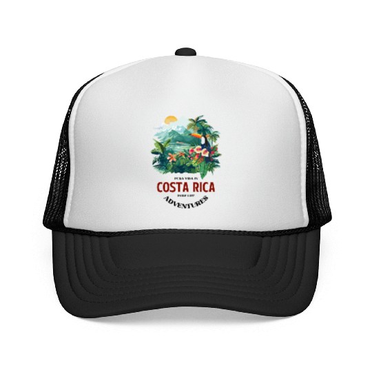 Costa Rica Nature & Macaw Adventure Trucker Caps