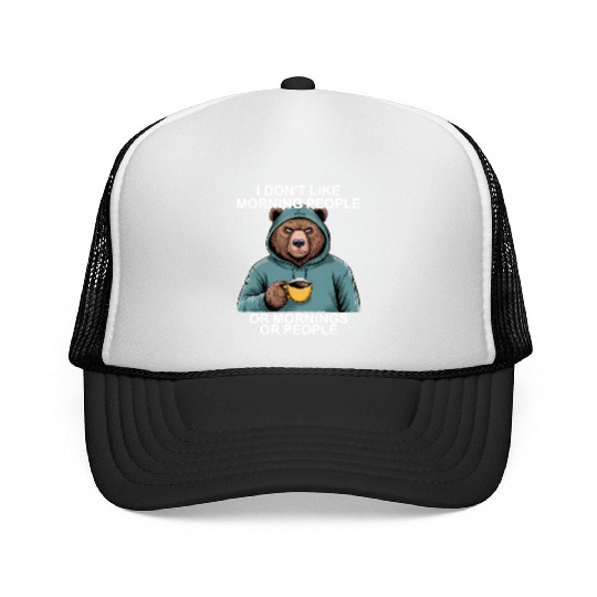 Funny Bear Grizzly Trucker Caps