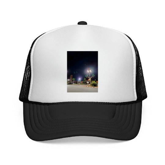 small town beauty Trucker Caps