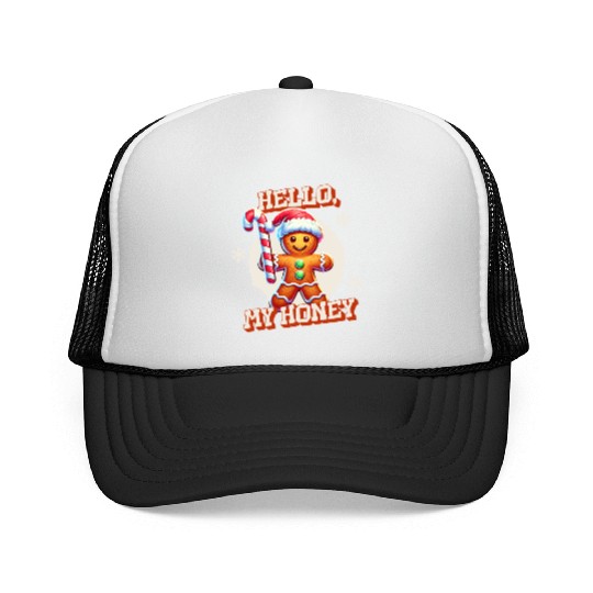 Gingerbread Man - Hello, My Honey! Trucker Caps