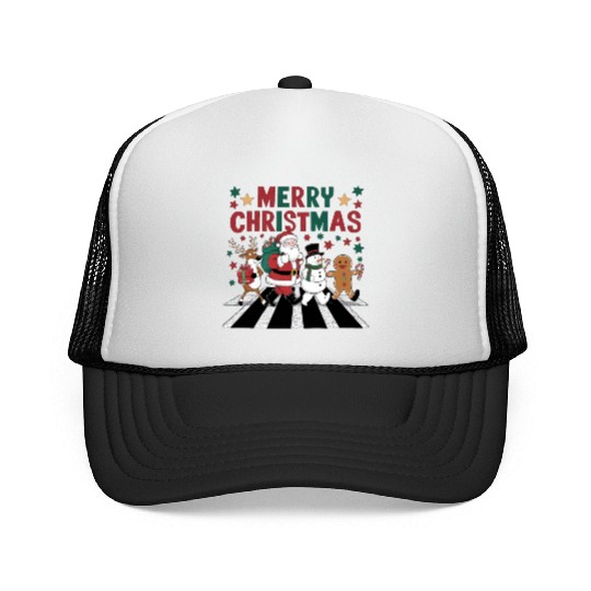 Christmas Merry Christmas For Gift Santa Claus Trucker Caps