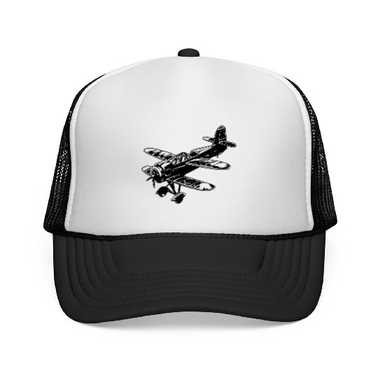 Propeller Aircraft Graphic Trucker Caps