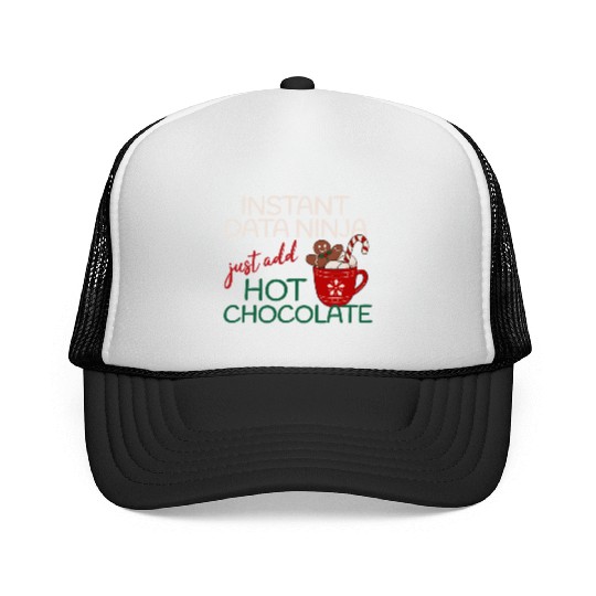 Data Ninja xmas hot Chocolate Christmas Trucker Caps
