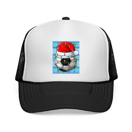 Football Christmas Lights Trucker Caps