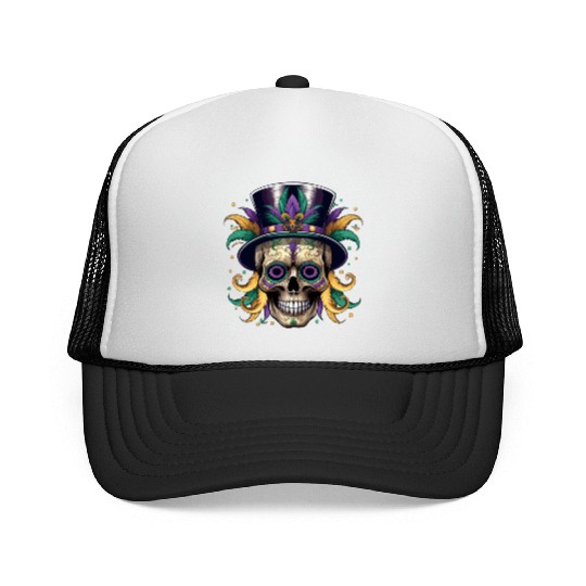 Dia De Los Muertos Festival Parade Mardi Gras Trucker Caps