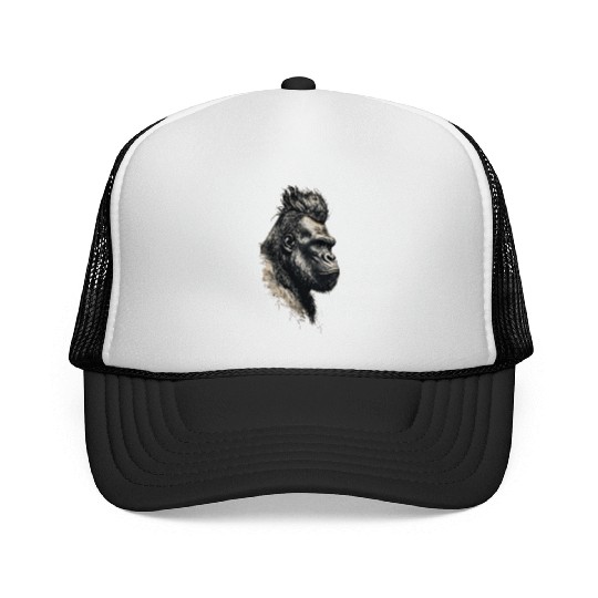 KingKong gorilla's face Trucker Caps