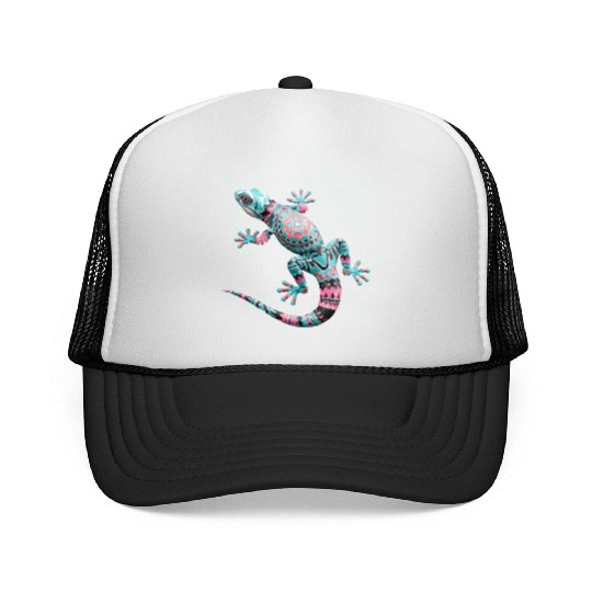 Cute Chameleon for Lizard Pet Lover Trucker Caps