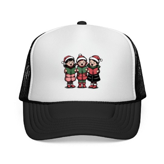 Merry christmas, Christmas Retro Trucker Caps