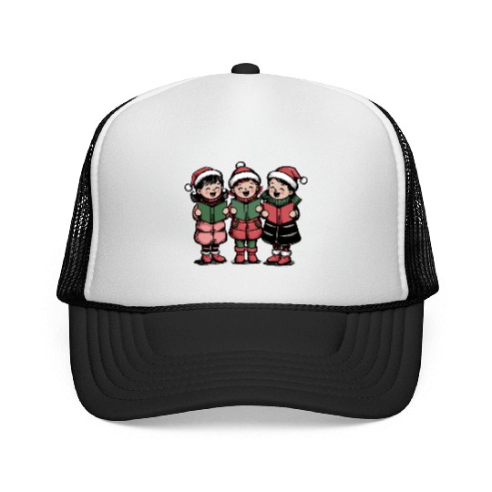 Merry christmas, Christmas Retro Trucker Caps