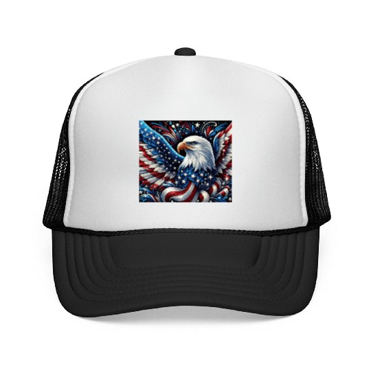 Patriotic Eagle Trucker Caps