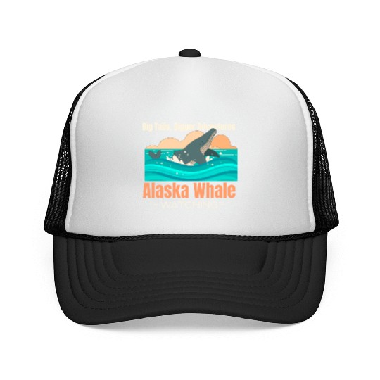Big Tails, Bigger Adventures – Whale Watching Trucker Caps