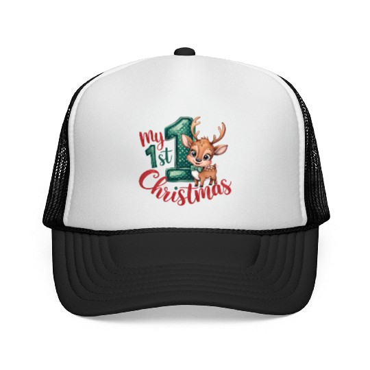 Merry Christmas, Christmas Vintage Trucker Caps