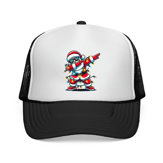 Dabbing Santa Christmas Trucker Caps