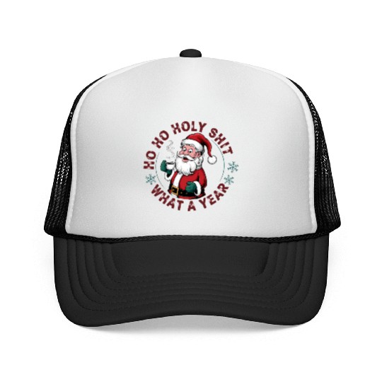 Santa Christmas, Christmas Retro Trucker Caps