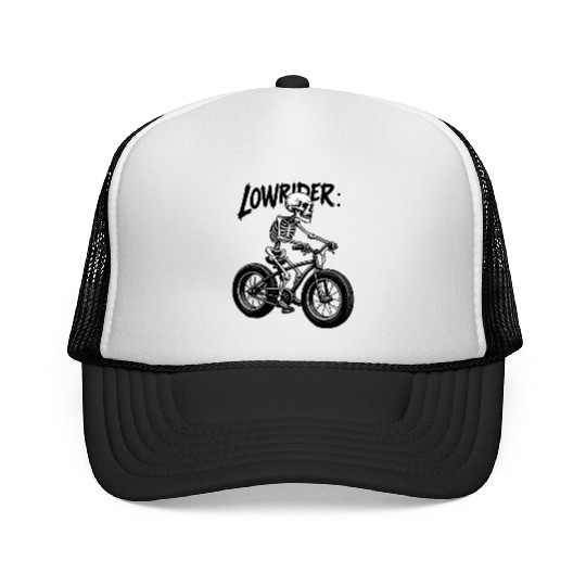 Lowrider Skeleton Art Trucker Caps