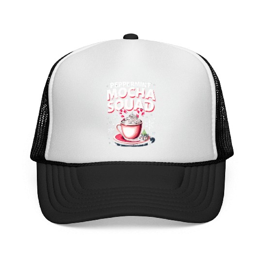 Peppermint Mocha Squad Trucker Caps