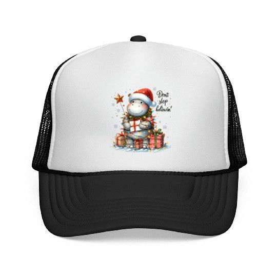 Don t Stop Believin, Merry Christmas Trucker Caps