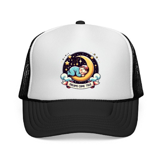 Dreams Come True Under Starry Night Sky Trucker Caps