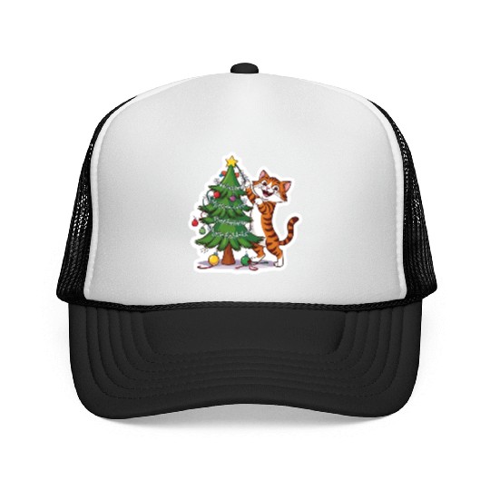 Climbing the Christmas Spirit Trucker Caps