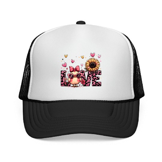 Valentine Retro, Happy Valentines Day Trucker Caps