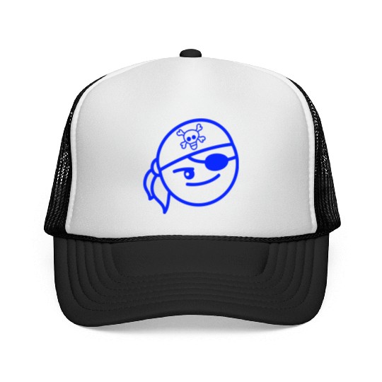 Funny Pirate Face Head Cute Headscarf Cap Toddler Trucker Caps