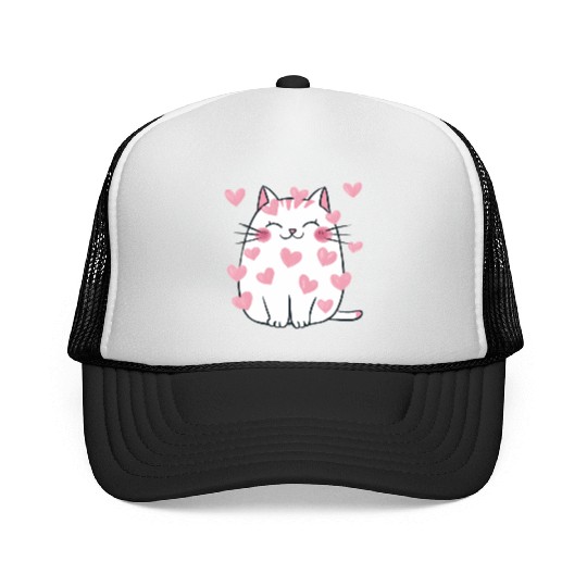 Valentines Cute, Valentine Retro Trucker Caps