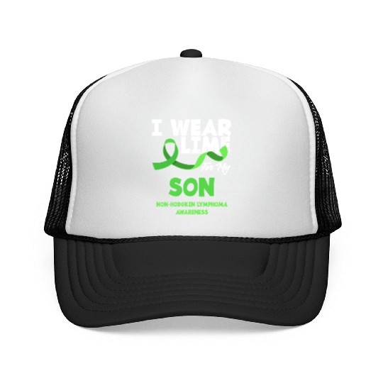 Non-Hodgkin Lymphoma Awareness Wear Lime Son Trucker Caps