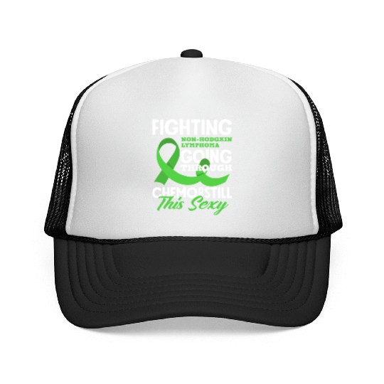 Non-Hodgkin Lymphoma Awareness Chemo Sexy Trucker Caps