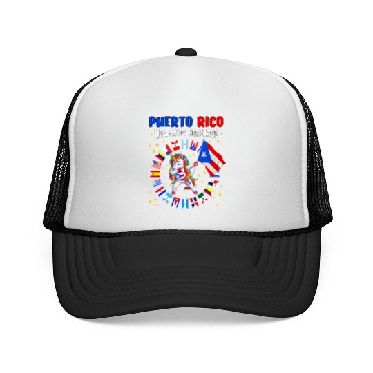 Hispanic Heritage Month Puerto Rico Kids Trucker Caps