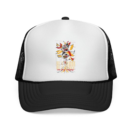 Genealogy Genealogist German History In My Veins Trucker Caps
