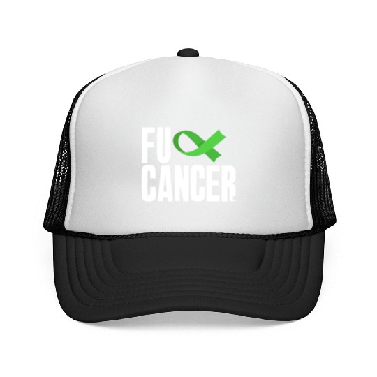 Non-Hodgkin Lymphoma Awareness Fuck Cancer Trucker Caps