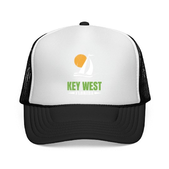 KEY-WEST FLORDIA Sailing West Keys Sailing Outfit Trucker Caps