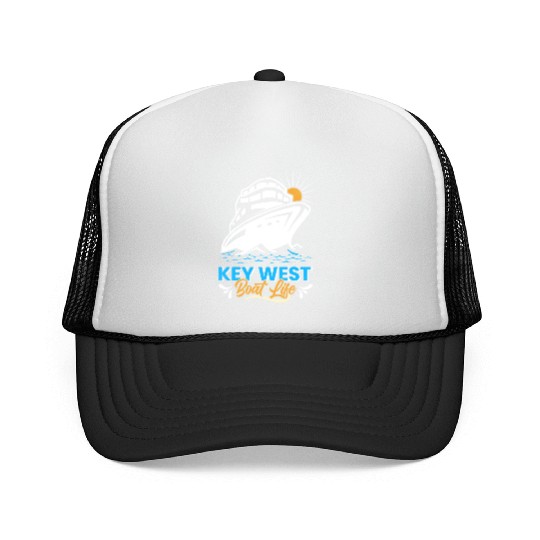 KEY-WEST BOAT LIFE Sailing Florida Keys West Keys Trucker Caps