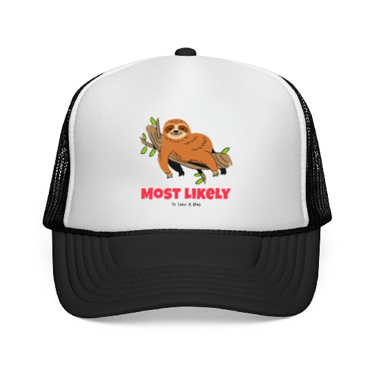 Most Likely To Take A Nap Trucker Caps