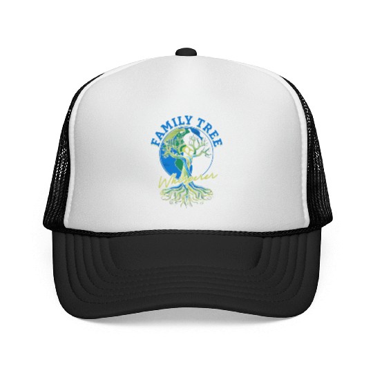 Genealogy Genealogist Family Tree Whisperer Trucker Caps