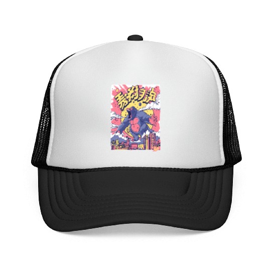 Kaiju Gorilla – Neon City Rampage Trucker Caps
