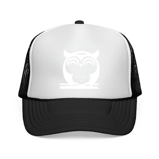 Cute Sleeping Owl Trucker Caps