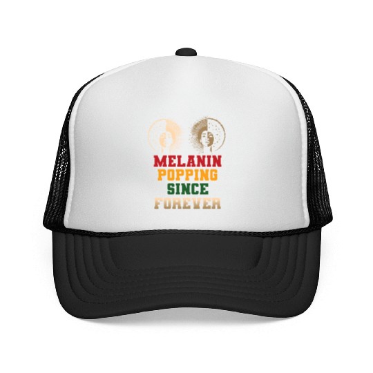 design melanin - gift idea black history month Trucker Caps