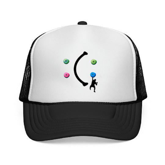 bouldering, boulderer, gift, cool, climbing wall, Trucker Caps