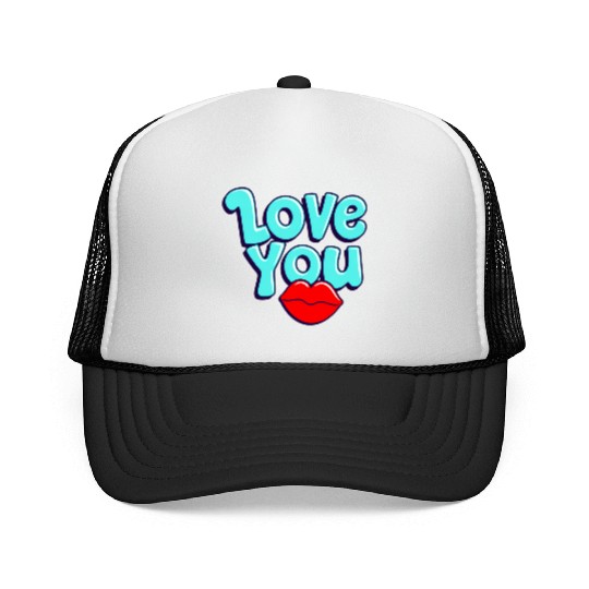 Love You Trucker Caps