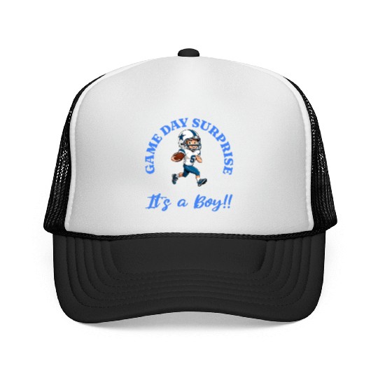 Game Day Surprise for Football Lovers Its a Boy Trucker Caps
