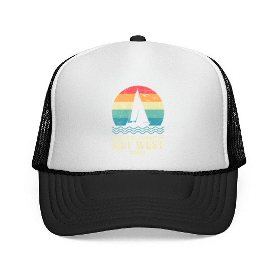 Florida TROPICAL PARADISE KEY-WEST COAST Trucker Caps