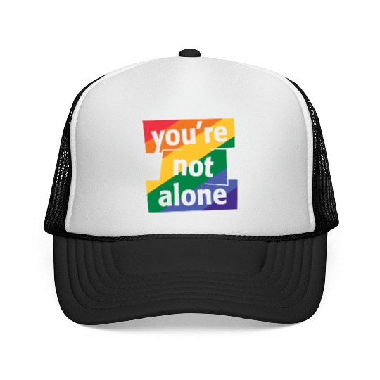 You are Not Alone Rainbow Trucker Caps