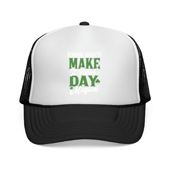 Diamond Nuggets Make St Patricks Day Magical Trucker Caps