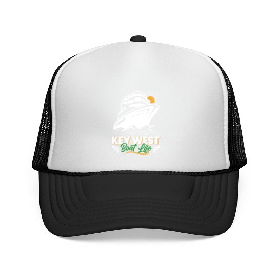 KEY-WEST BOAT LIFE Sailing Florida Keys West Keys Trucker Caps
