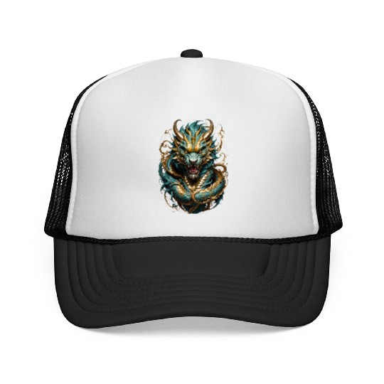 The chinese Dragon Trucker Caps