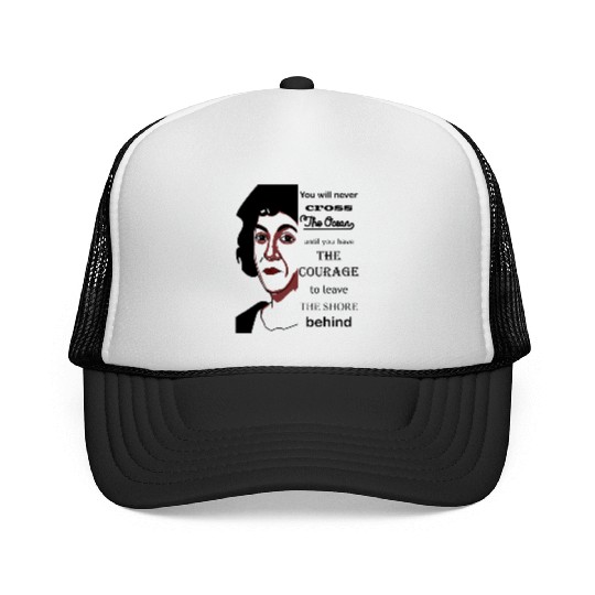 Christopher Columbus day courage Trucker Caps